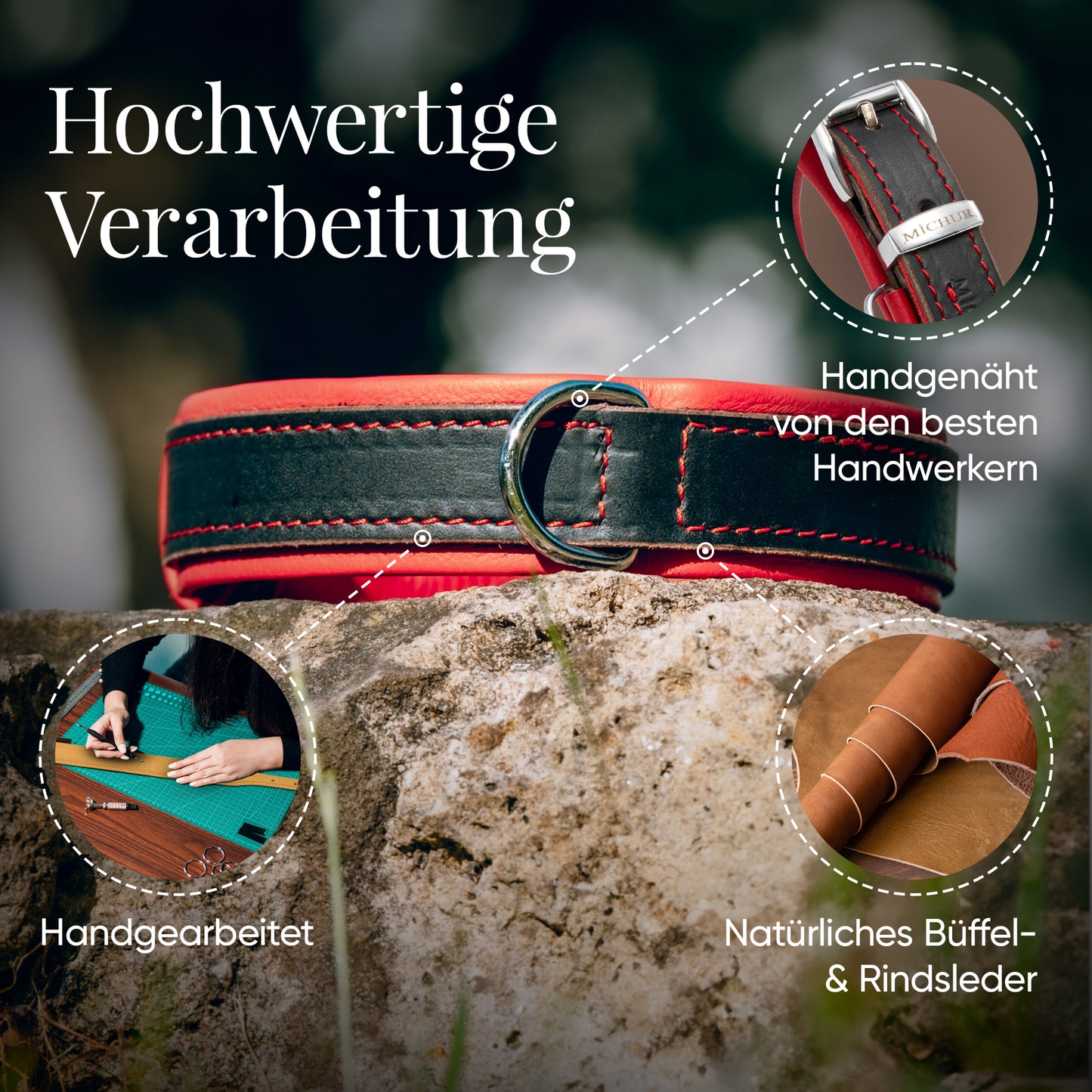 Minimo Hundehalsband Rot