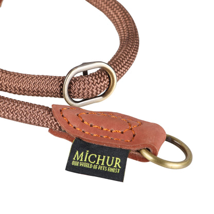 Sherpa Halsband mit Zugstopp Braun